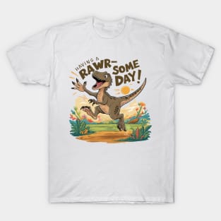 Joyful Dino Delight - Celebrate a RAWR-some Day! T-Shirt